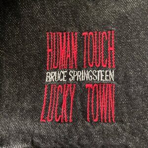 Bruce Springsteen Human Touch & Lucky Town black denim jacket, size medium